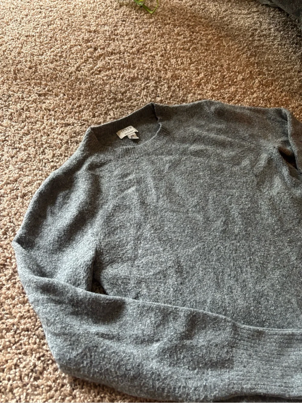 J. Crew Womens Gray Extra Soft Crewneck Sweater